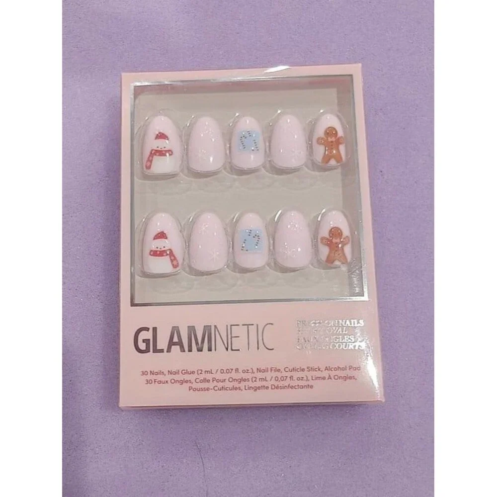 Glamnetic Press-On Nails Short Oval Cocoa & Kisses